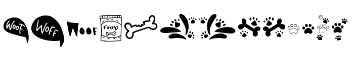 White Paws Doodles Font LOWERCASE