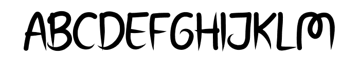 White Saffron Font UPPERCASE