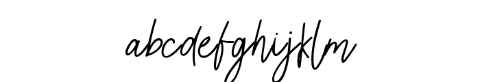 White Signature Font LOWERCASE
