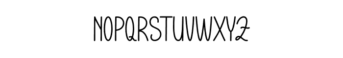 White Snowman Font LOWERCASE