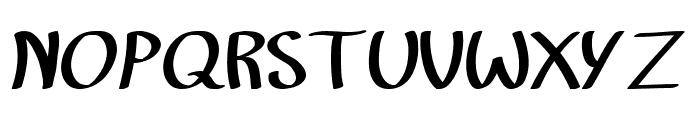 White Tiramisu Regular Font UPPERCASE