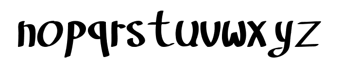 White Tiramisu Regular Font LOWERCASE