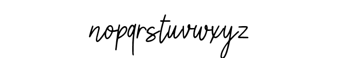WhiteSignatureRegular Font LOWERCASE