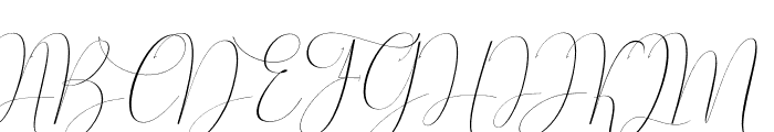 Whitening italic Font UPPERCASE