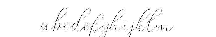 Whitening italic Font LOWERCASE