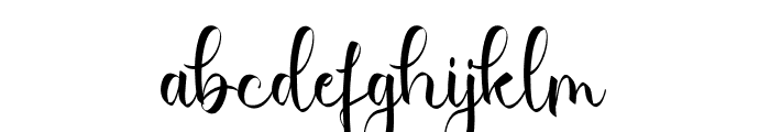 Whitley Emerald Font LOWERCASE