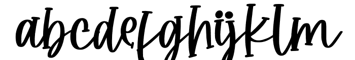 Whollard Ghostia Font LOWERCASE