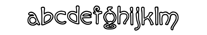 Wiccan Outline Regular Font LOWERCASE