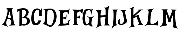 Wicked House Font UPPERCASE