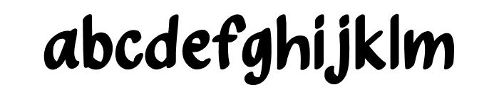 Wickedly Regular Font LOWERCASE
