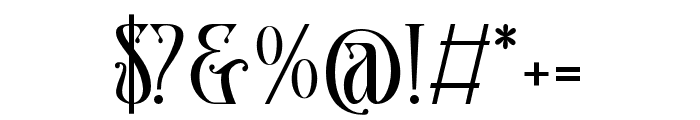 Widderstein-Regular Font OTHER CHARS