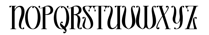 Widderstein-Regular Font UPPERCASE