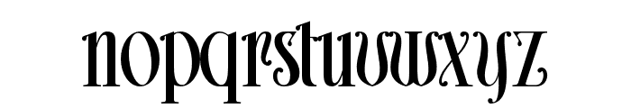 Widderstein-Regular Font LOWERCASE