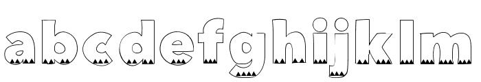 WideTribe Font LOWERCASE