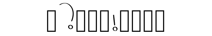 Widyglyphs Regular Font OTHER CHARS