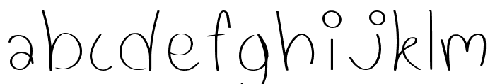 Widyglyphs Regular Font LOWERCASE