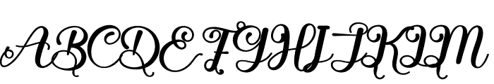 Wife Font UPPERCASE