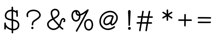 WigendaTypewrite Font OTHER CHARS