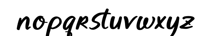 Wiggle Parade Italic Font LOWERCASE
