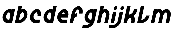 Wijaya Fresh Bold Italic Font LOWERCASE
