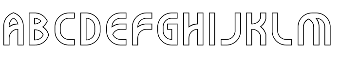 Wijaya Fresh-Hollow Font UPPERCASE