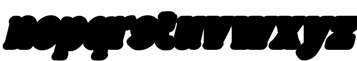 Wild Bandit Extrude Italic Font LOWERCASE