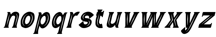 Wild Bandit Serif Hole  Italic Font LOWERCASE