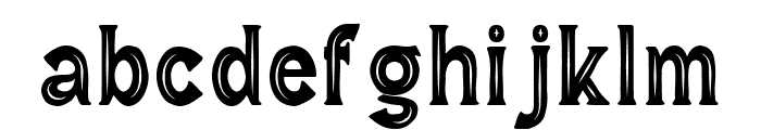 Wild Bandit Serif Hole Font LOWERCASE