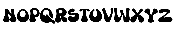 Wild Groovy Font UPPERCASE