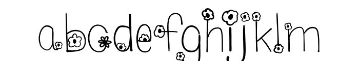Wild of flowers Font LOWERCASE