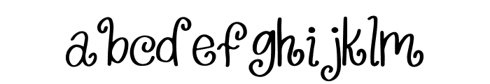 Wildly Extravagant Font LOWERCASE