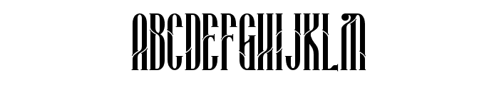 Wilhelmina Accented Font UPPERCASE