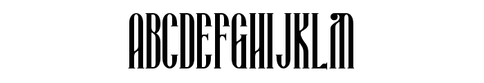 Wilhelmina Regular Font UPPERCASE