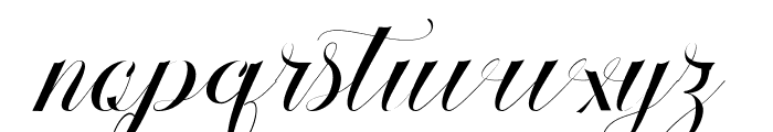 Willdiyana Script Font LOWERCASE