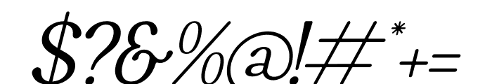 Willfteka Italic Font OTHER CHARS