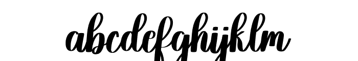 Willoved Font LOWERCASE
