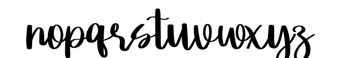 Willy Love Font LOWERCASE