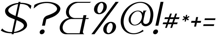 Willy Moody Italic Font OTHER CHARS
