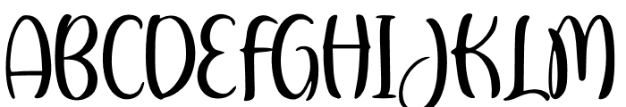 Windflower Font UPPERCASE