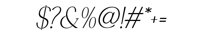 Windstone-Italic Font OTHER CHARS