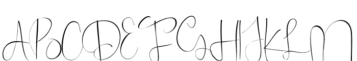 Windy Love Font UPPERCASE