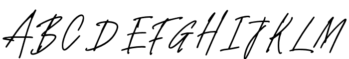WindyaSignature-Regular Font UPPERCASE