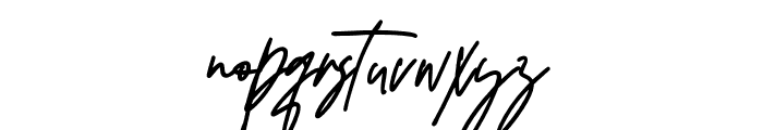 WindyaSignature-Regular Font LOWERCASE