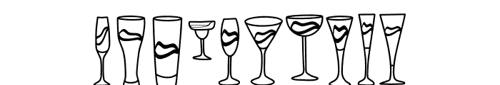 Wine glass Font OTHER CHARS