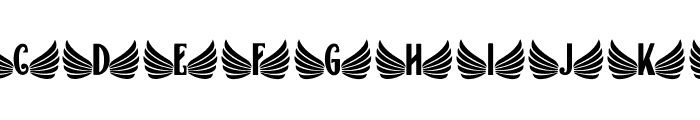 Wing Font LOWERCASE