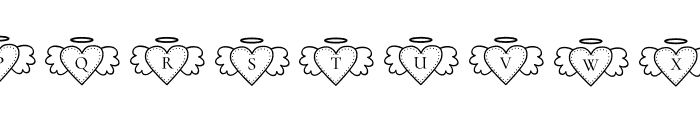 Winged Heart Font LOWERCASE