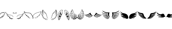 Wings Designs Font LOWERCASE