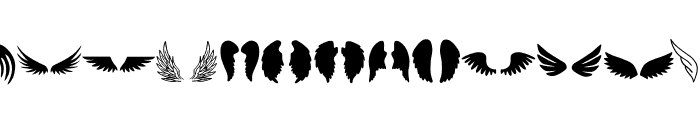 Wings Designs Font LOWERCASE