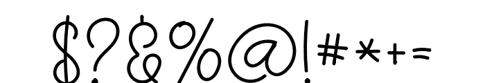 Winter Autography Font OTHER CHARS