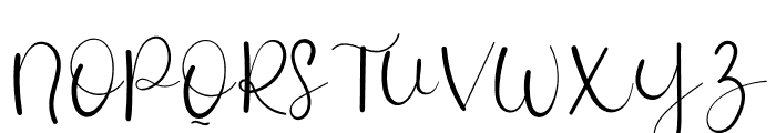 Winter Autography Font UPPERCASE